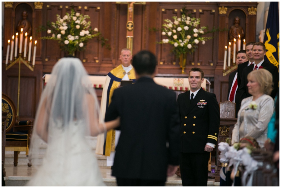 Annapolis Winter Wedding - USNA Wedding Ceremony Photographer