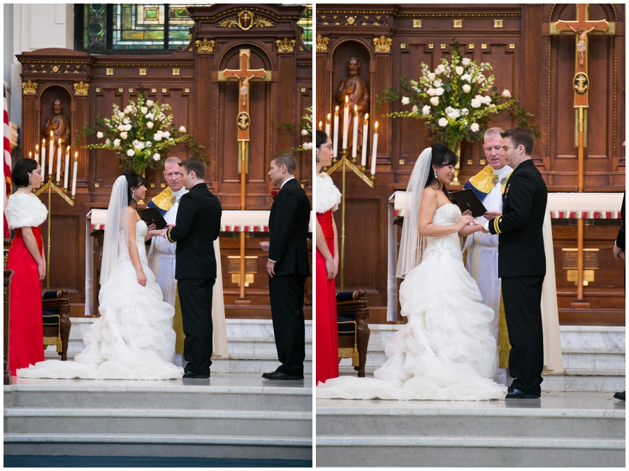 Annapolis Winter Wedding - USNA Wedding Ceremony Photographer