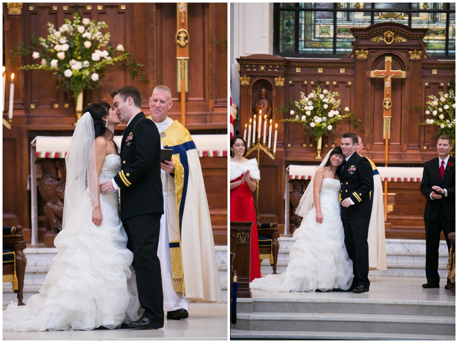 Annapolis Winter Wedding - USNA Wedding Ceremony Photographer