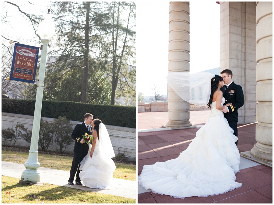 Annapolis Winter Wedding - US Naval Academy Wedding Photographer