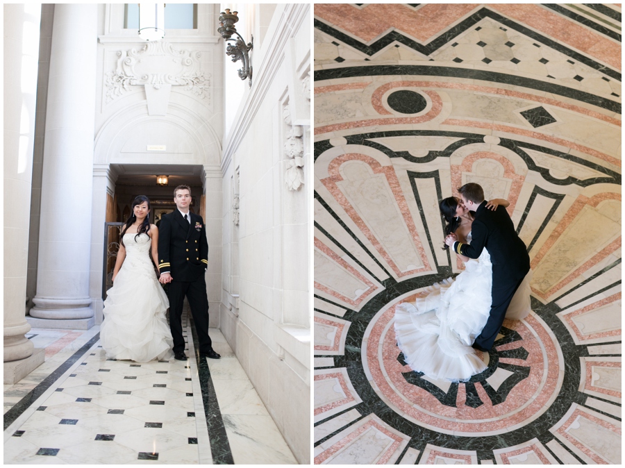 Annapolis Winter Wedding - USNA Bancroft Hall Wedding Photographer