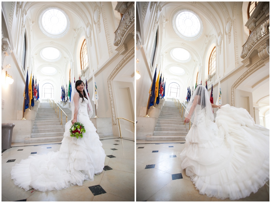 Annapolis Winter Wedding - Mahan Hall Wedding Photographer