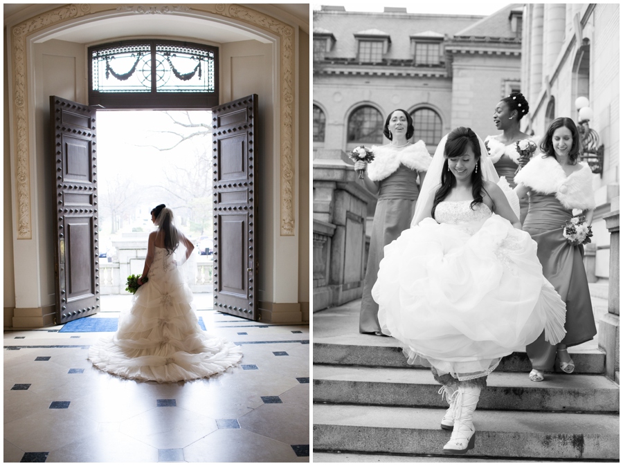 Annapolis Winter Wedding - Mahan Hall Wedding Photographer