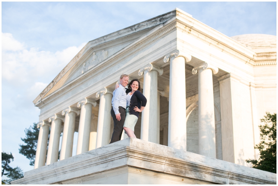 Jefferson Monument Engagement Photographer - Elizabeth Bailey Weddings