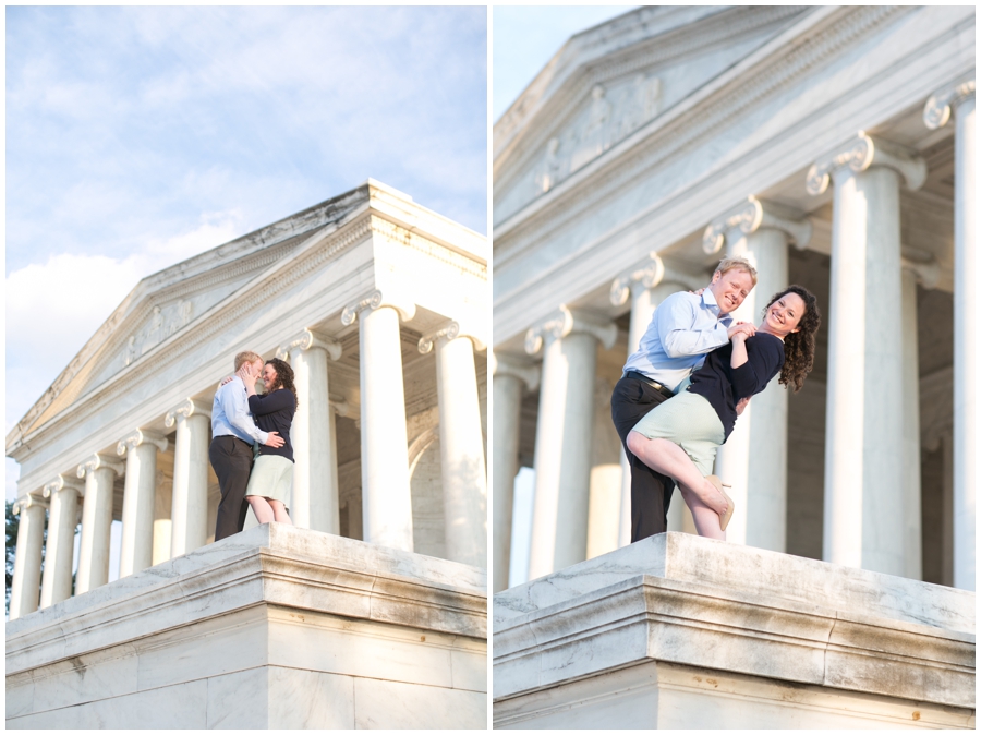 Jefferson Monument Engagement Photographer - Elizabeth Bailey Weddings