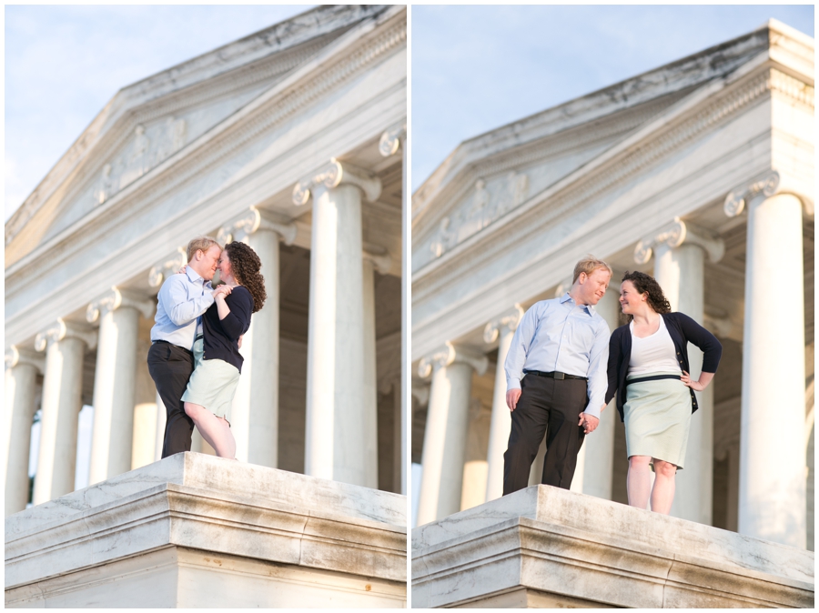 Jefferson Monument Engagement Photographer - Elizabeth Bailey Weddings