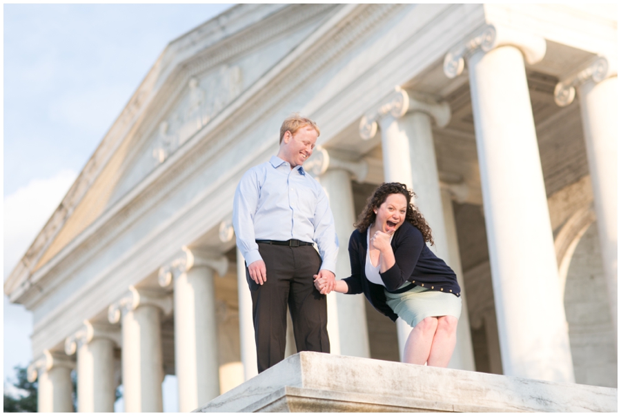 Jefferson Monument Engagement Photographer - Elizabeth Bailey Weddings