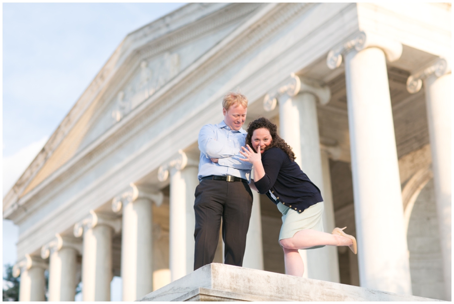 Jefferson Monument Engagement Photographer - Elizabeth Bailey Weddings