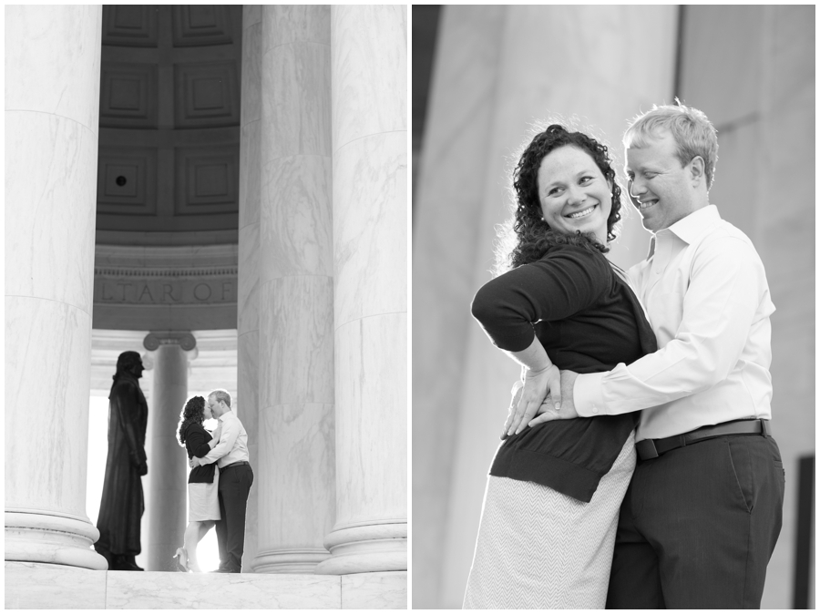 Jefferson Monument Engagement Photographer - Elizabeth Bailey Weddings