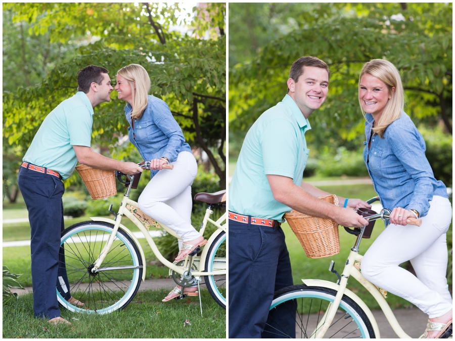 Bicycle Towson Engagement Photographer - Traveling Philadelphia Photographer