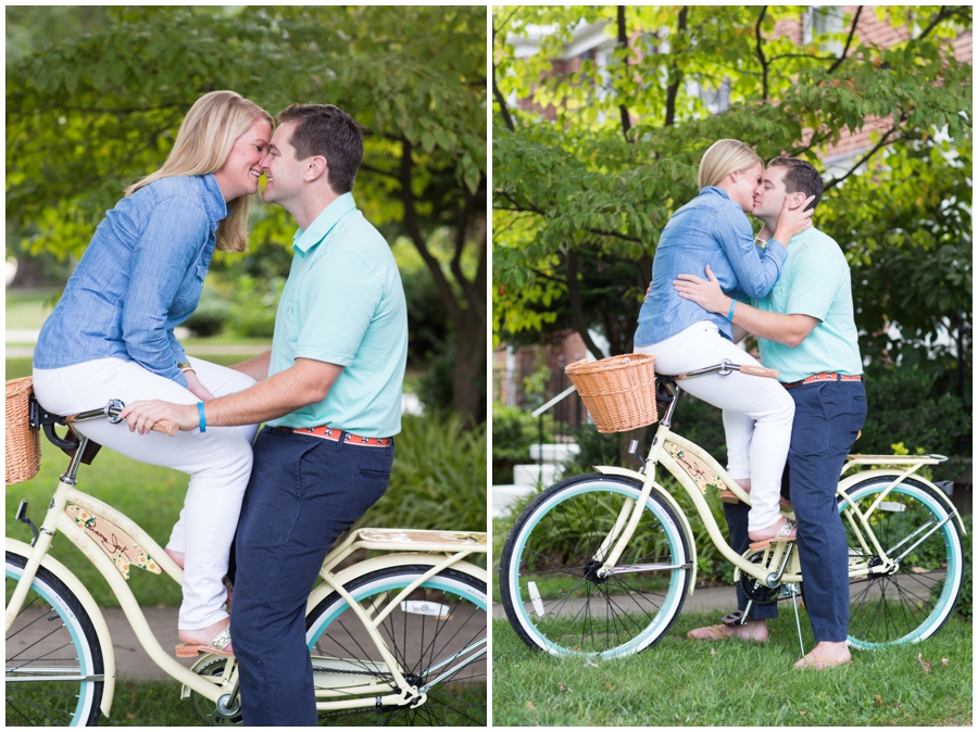 Bicycle Towson Engagement Photographer - Traveling Philadelphia Photographer