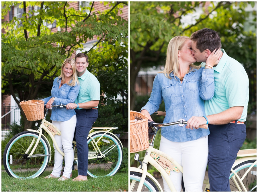 Bicycle Towson Engagement Photographer - Traveling Philadelphia Photographer