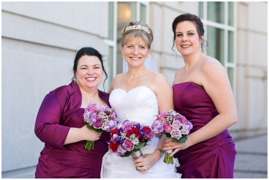 Westin Annapolis Wedding Photographer - Wine bridesmaid dress