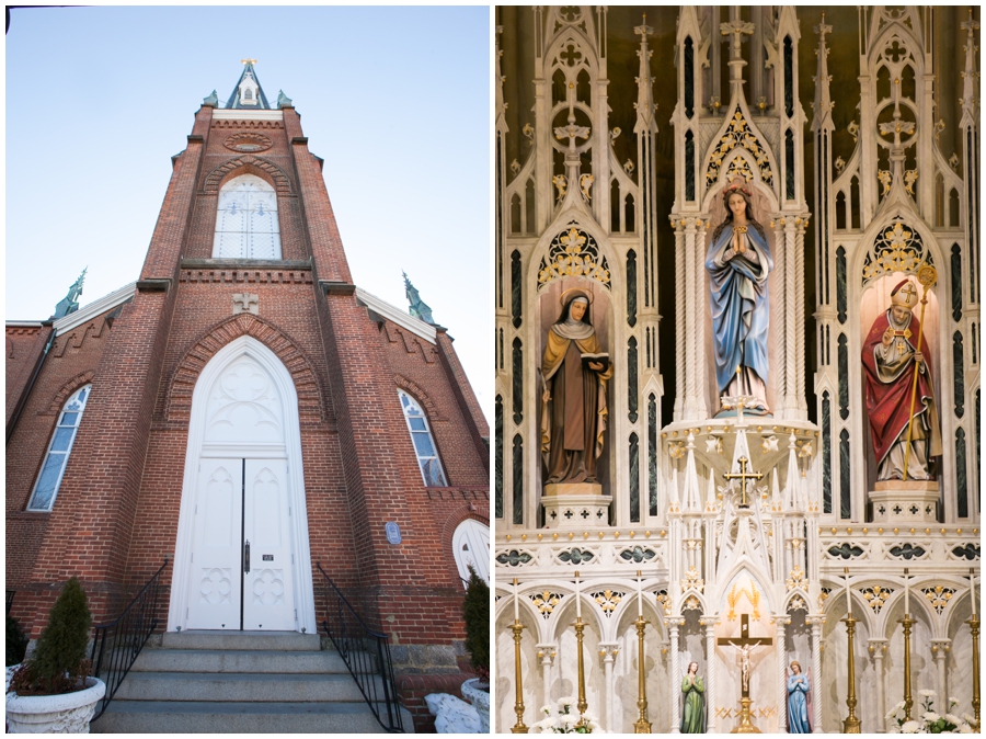 Westin Annapolis Wedding Photographer - Annapolis St. Mary's Parish Ceremony