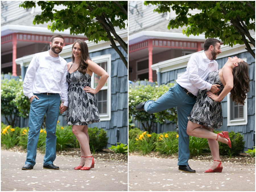 Destination NJ Engagement Photographer - Chester playful Engagement Photo