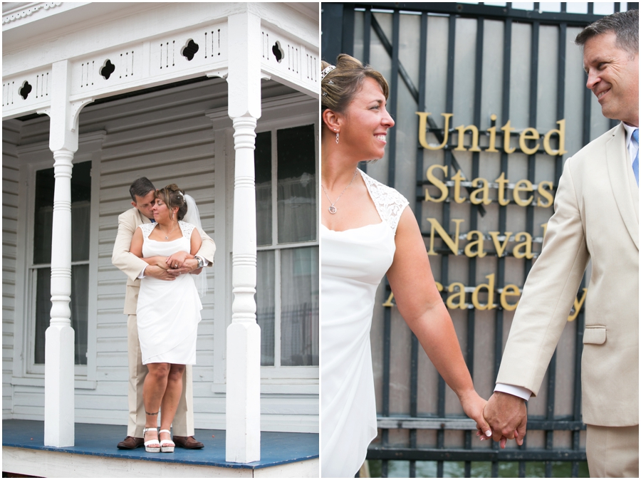 Annapolis Elopement Photographer - City Dock Navy Wedding