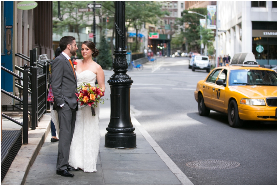 Stone Street NYC Wedding Photographer- India House Club First Look