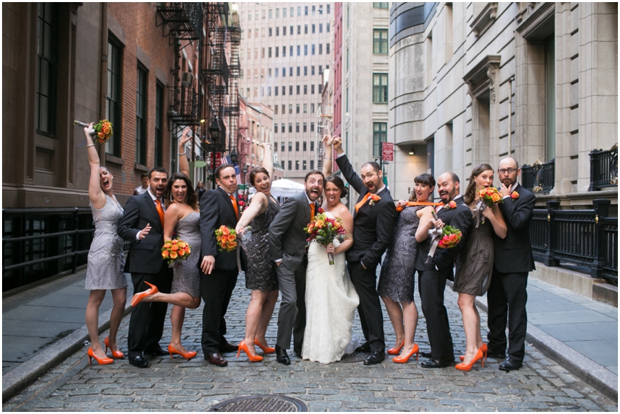 India House Club Wedding Party - Stone Street NYC Destination Wedding