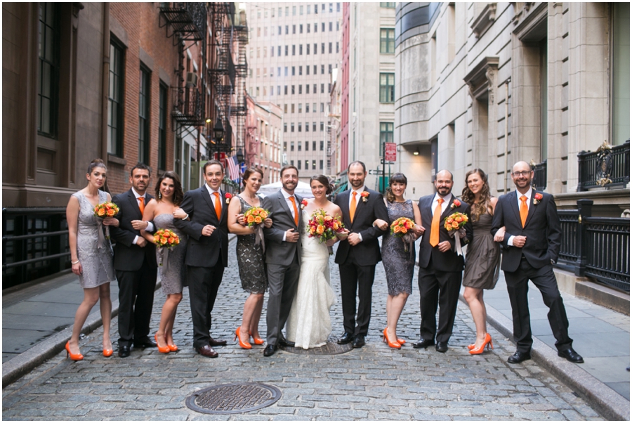 Stone Street NYC Destination Wedding Party