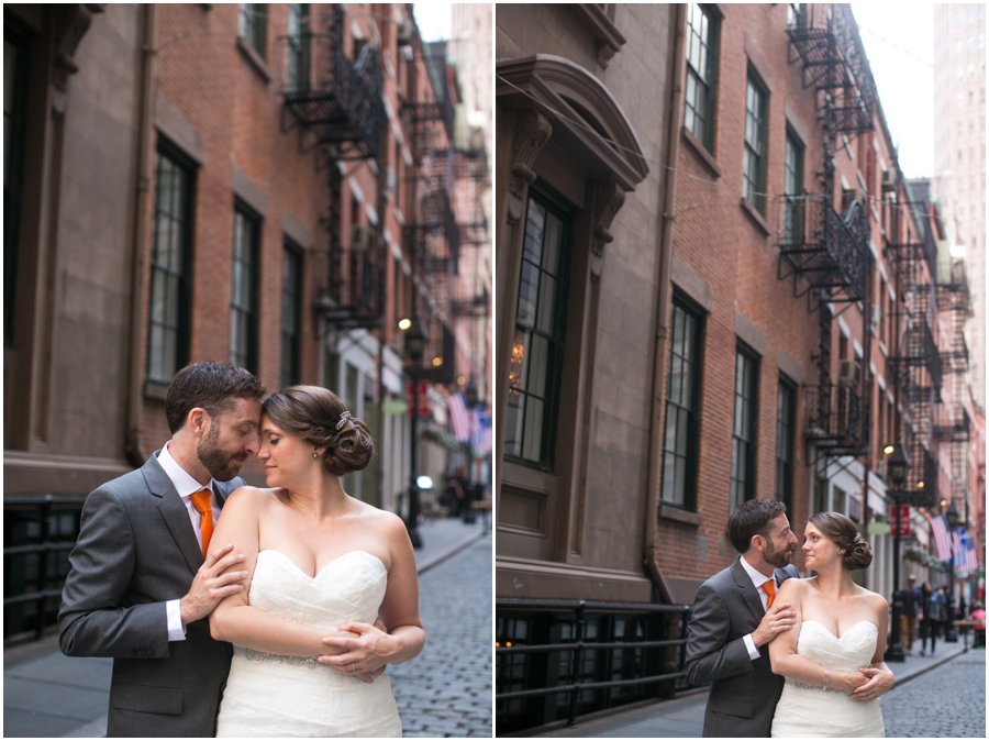 Stone Street NYC Destination Wedding Photographer