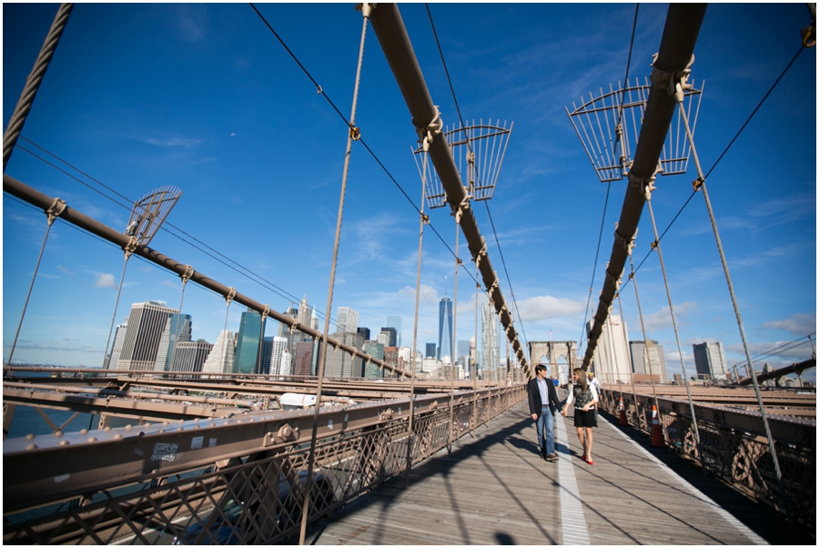 NYC Brooklyn Bridge Engagement Session - Destination Engagement Photographer