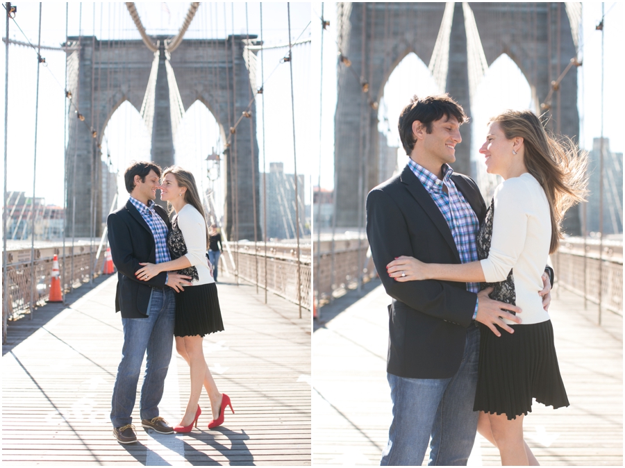 NYC Brooklyn Bridge Engagement Session - Destination Engagement Photographer