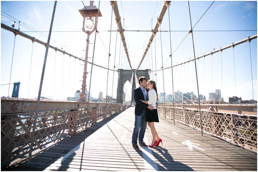 NYC Brooklyn Bridge Engagement Session - Destination Engagement Photographer