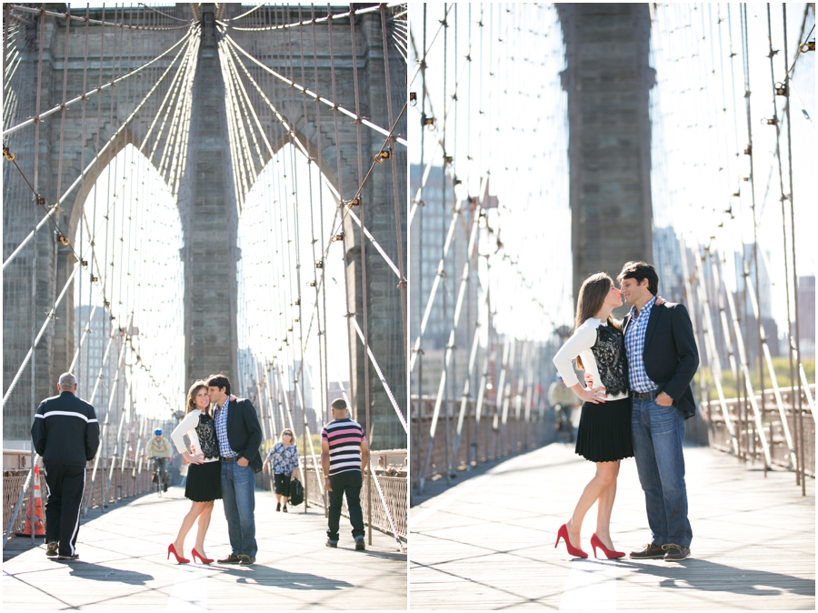 NYC Brooklyn Bridge Engagement Session - Destination Engagement Photographer