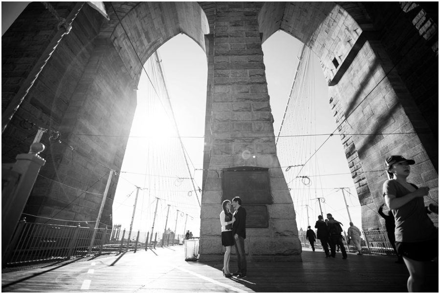 NYC Brooklyn Bridge Engagement Session - Destination Engagement Photographer