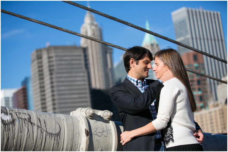 NYC Brooklyn Bridge Engagement Session - Destination Engagement Photographer