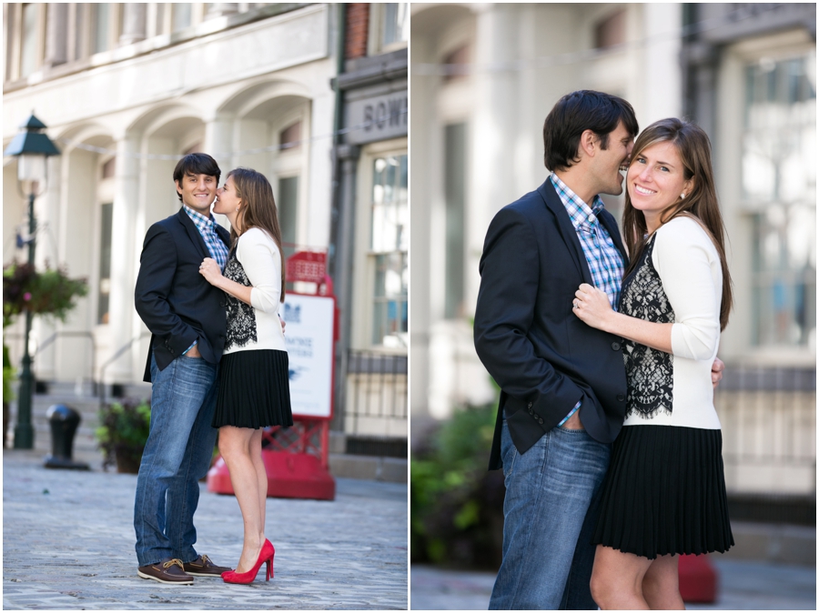 NYC Seaport Engagement Session - Destination Engagement Photographer