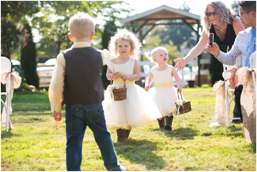 Seattle Destination Wedding Ceremony - Wine and Roses Country Estate Wedding