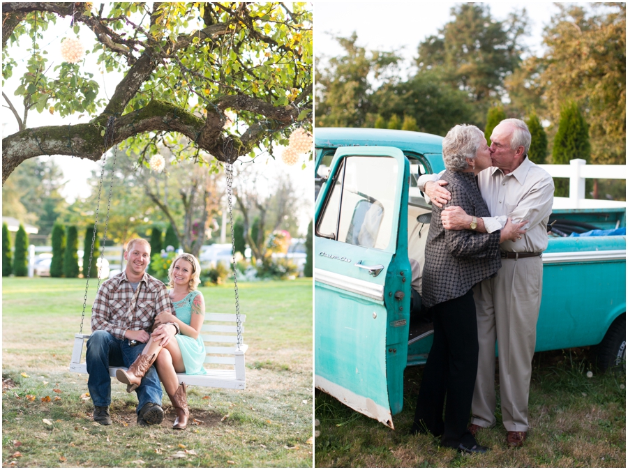 Mint Vintage Truck - Seattle Destination Anniversary Photographer - Wine and Roses Country Estate Wedding