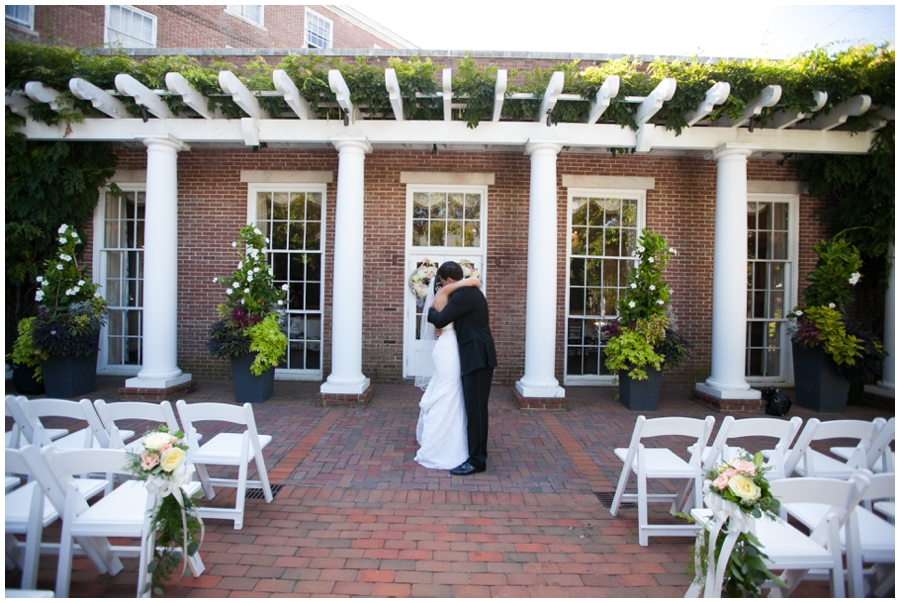 Tidewater Inn First Look - Eastern Shore Wedding Photographer