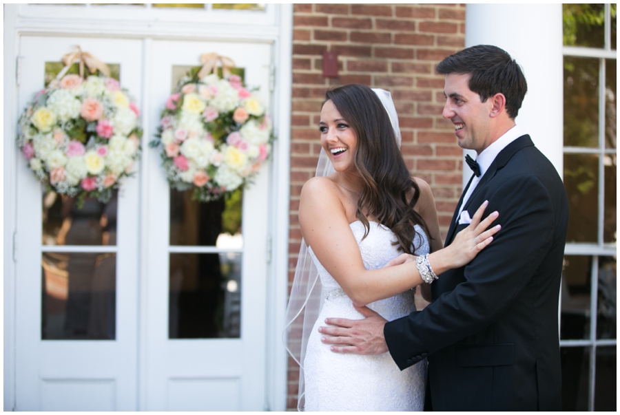 Tidewater Inn First Look - Eastern Shore Wedding Photographer