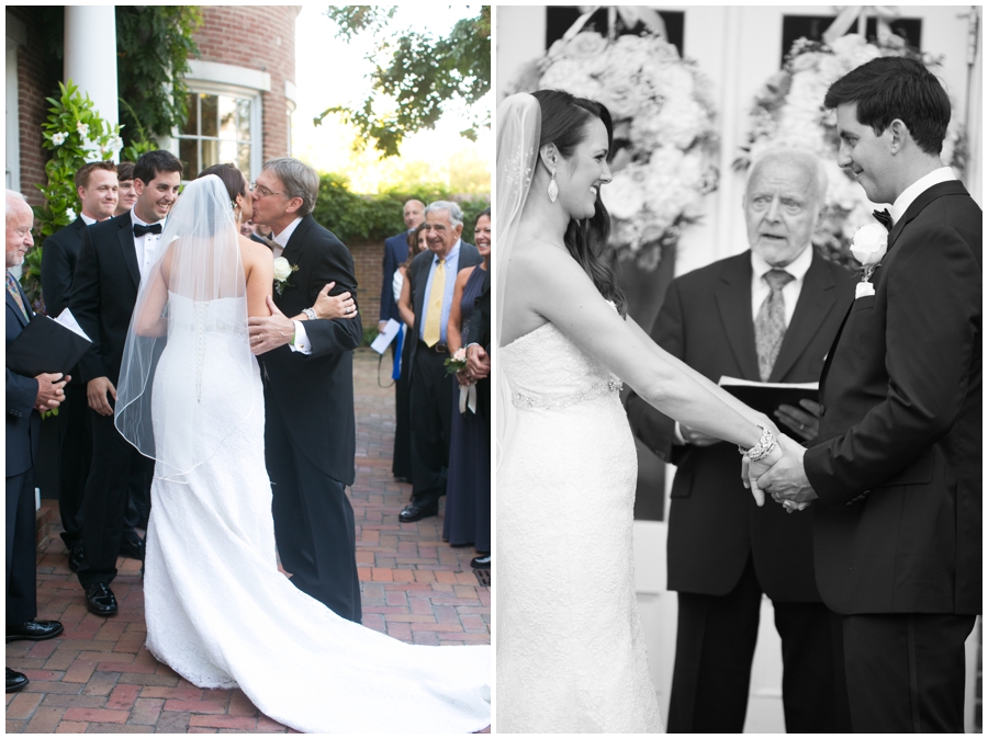 The Tidewater Inn Wedding Ceremony - Philadelphia Destination Wedding Photographer