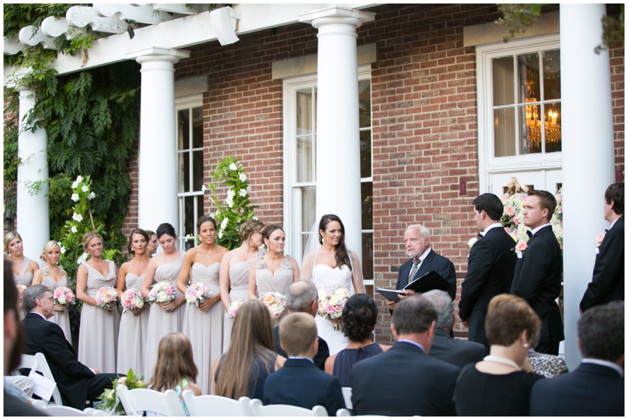 The Tidewater Inn Wedding Ceremony - Philadelphia Destination Wedding Photographer