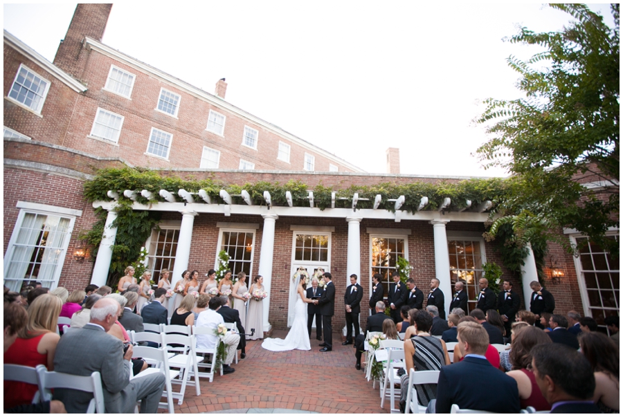 The Tidewater Inn Wedding Ceremony - Philadelphia Destination Wedding Photographer