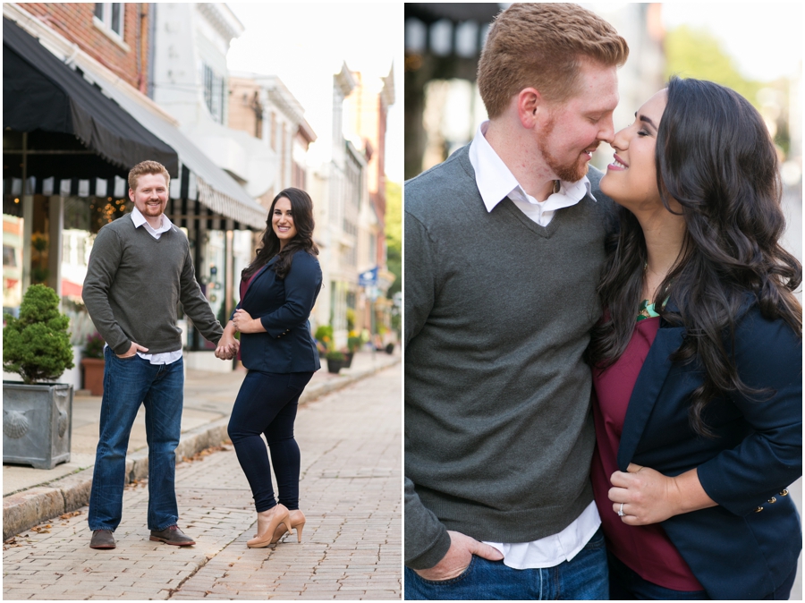 Maryland Avenue Annapolis Engagement Photographs - Mallory and PJ