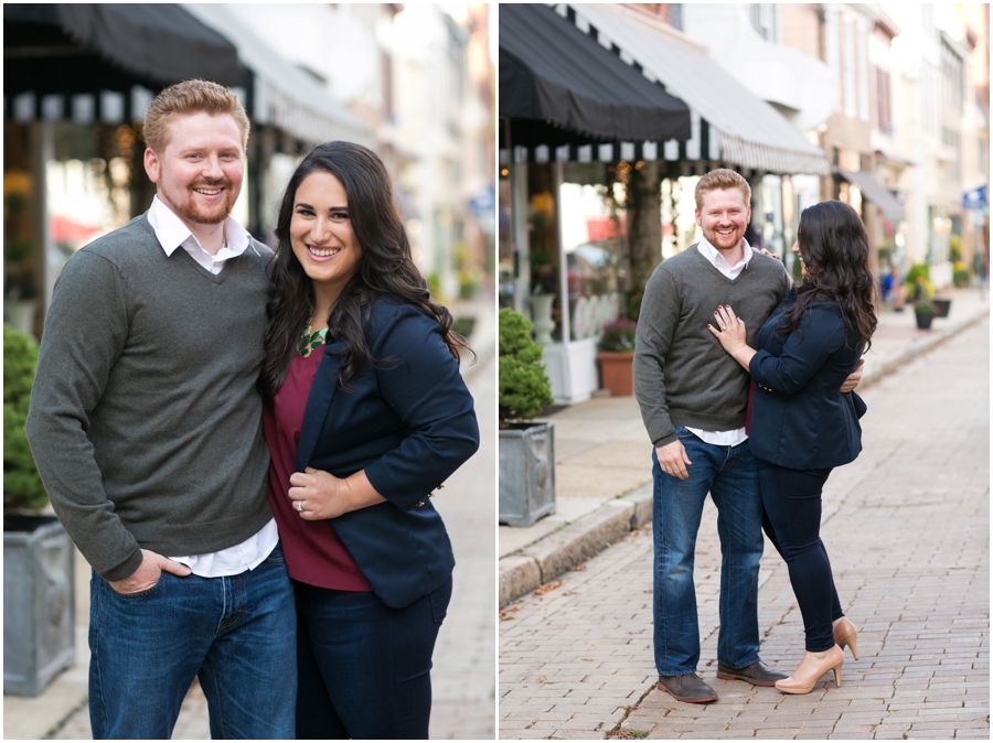 Maryland Avenue Annapolis Engagement Photographs - Mallory and PJ