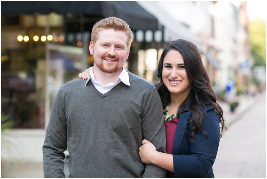 Maryland Avenue Annapolis Engagement Photographs - Mallory and PJ