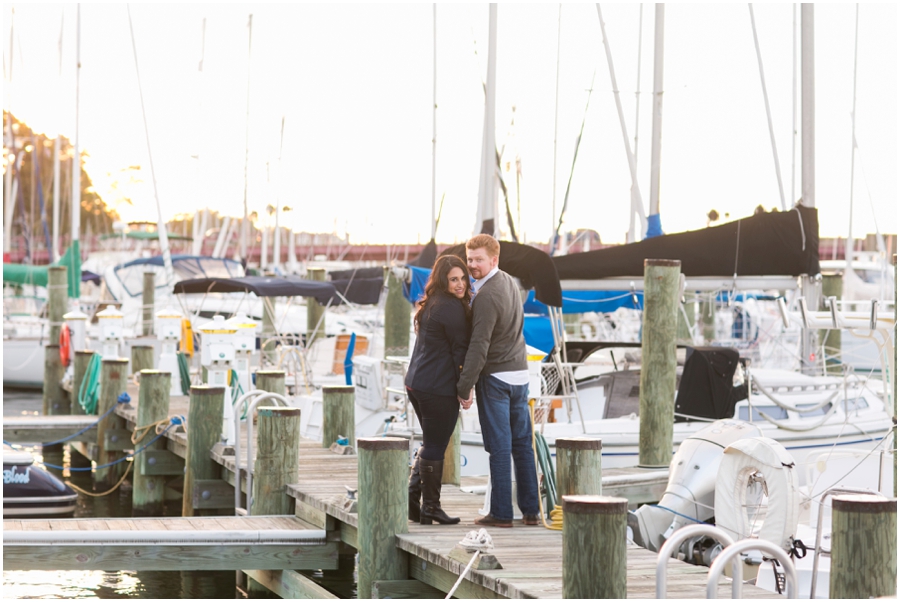 Annapolis City Dock Engagement Photographs - Mallory and PJ