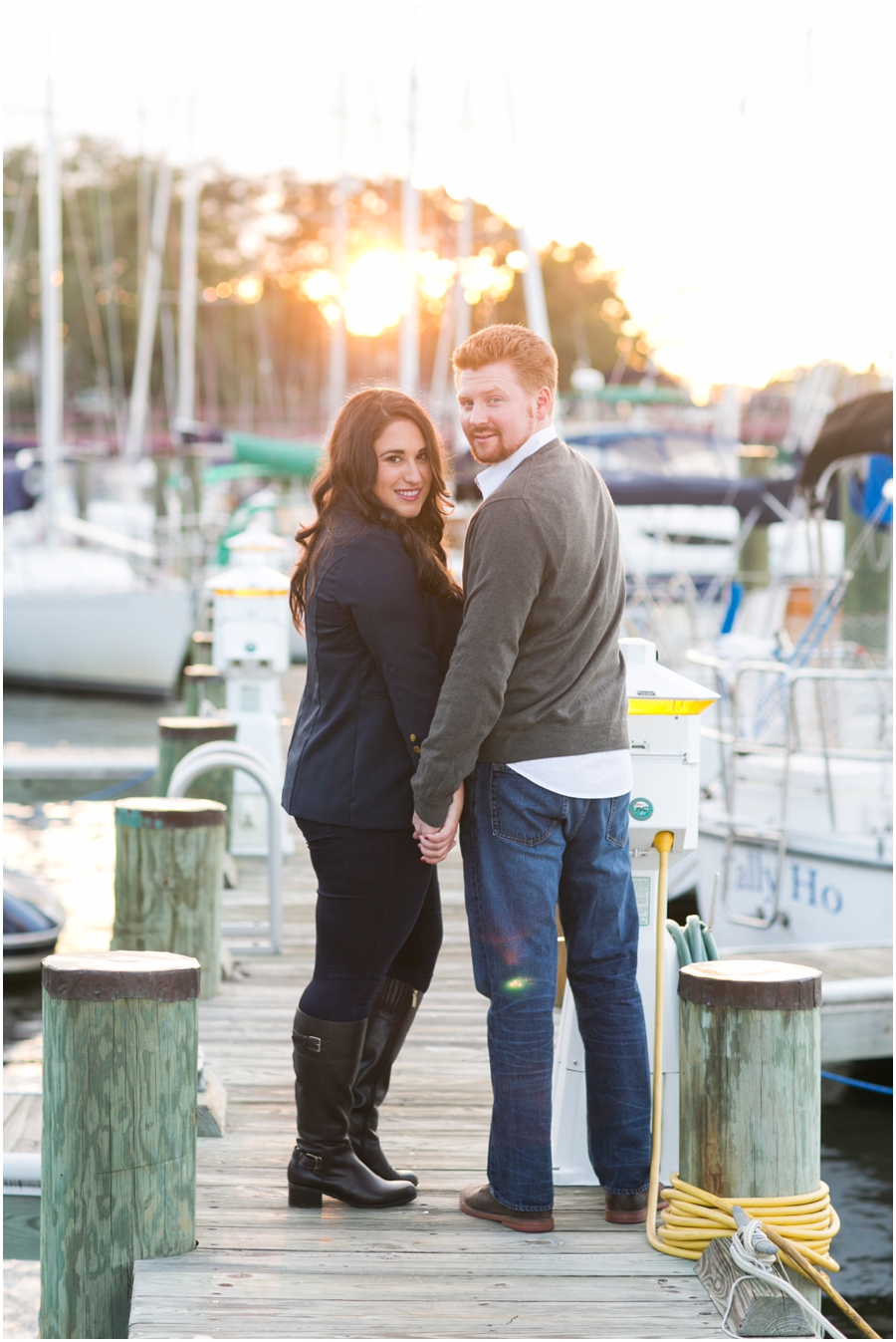 Annapolis City Dock Engagement Photographs - Mallory and PJ