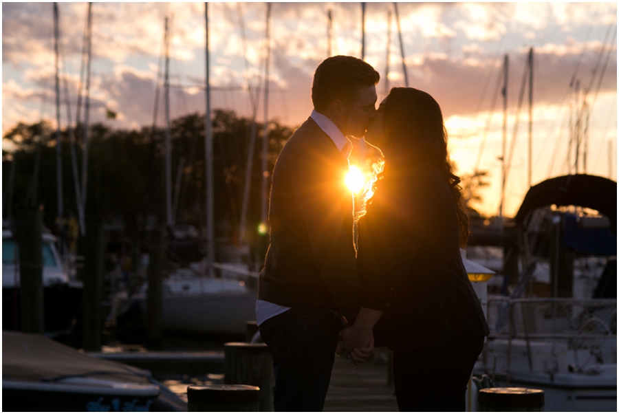 Annapolis City Dock Engagement Photographs - Mallory and PJ