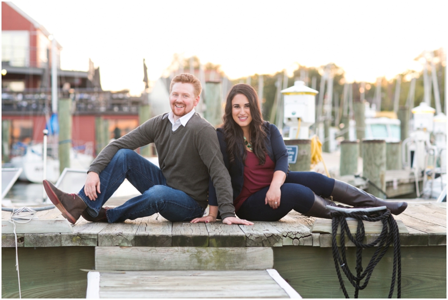 City Dock Engagement Photographs - Mallory and PJ