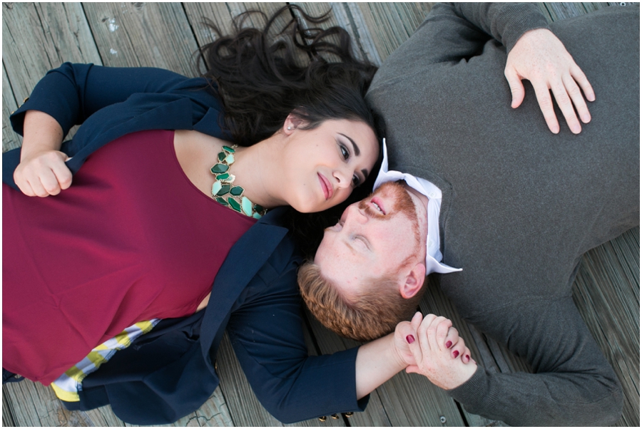 Eastport City Dock Engagement Photographs - Mallory and PJ