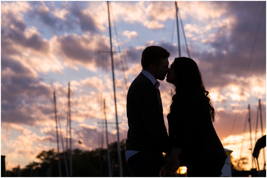 Eastport Annapolis Waterfront Engagement Photographs - Mallory and PJ