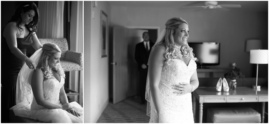 Hyatt Regency Eastern Shore Wedding Photographer - Men's Wearhouse Father's First Look