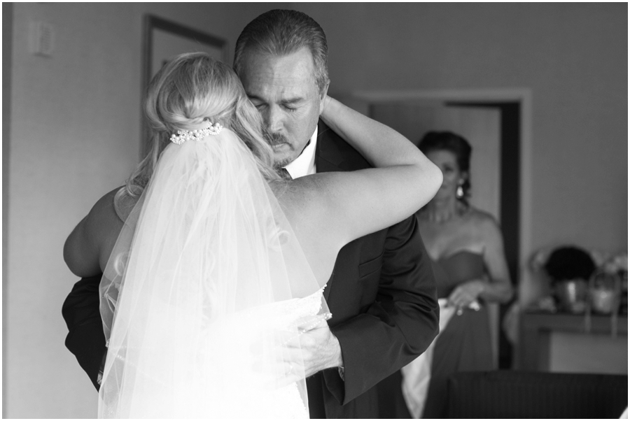 Hyatt Regency Eastern Shore Wedding Photographer - Men's Wearhouse Father's First Look