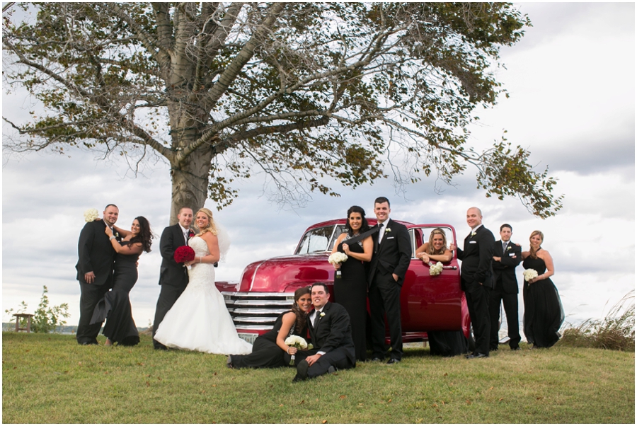 Hyatt Chesapeake Bay Wedding Party Photograph - Antique Chevrolet Red Truck